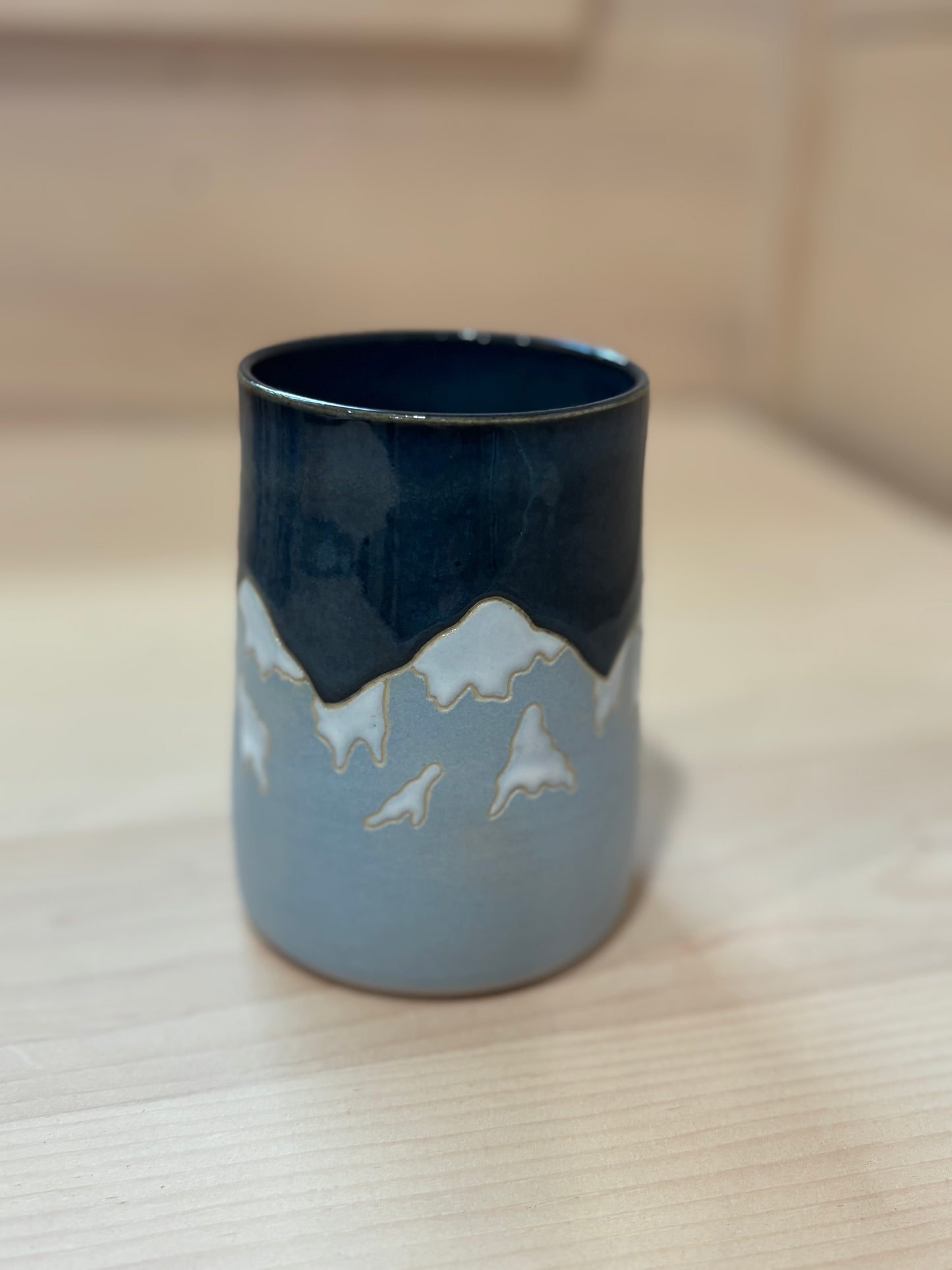 Snow and Ice Mountains tumbler- small