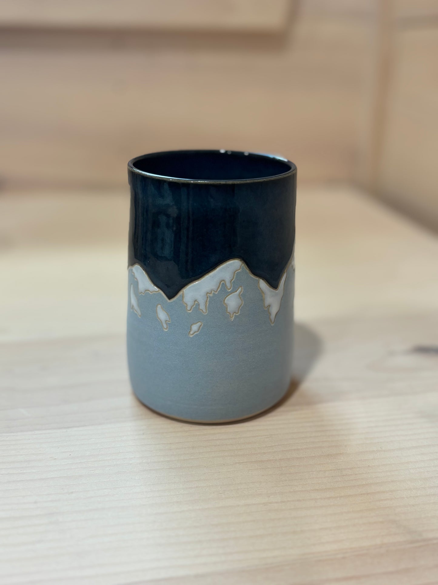 Snow and Ice Mountains tumbler- small