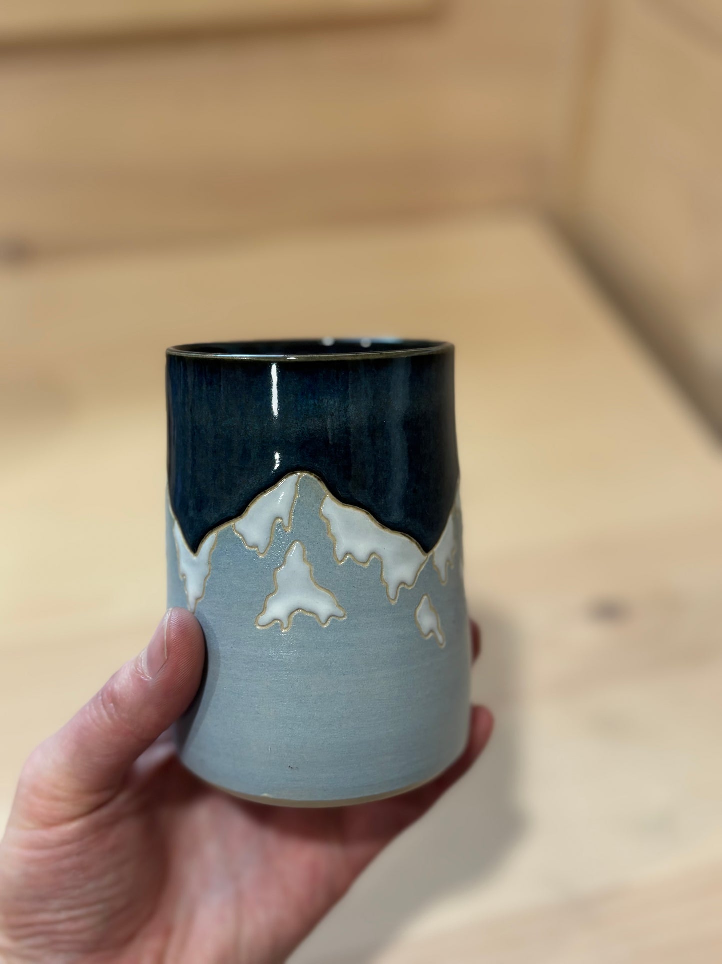 Snow and Ice Mountains tumbler- small