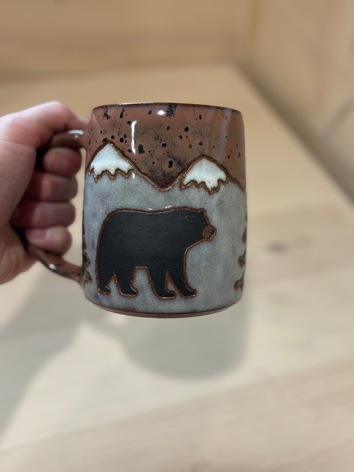 Bear Snowy Peaks Mug