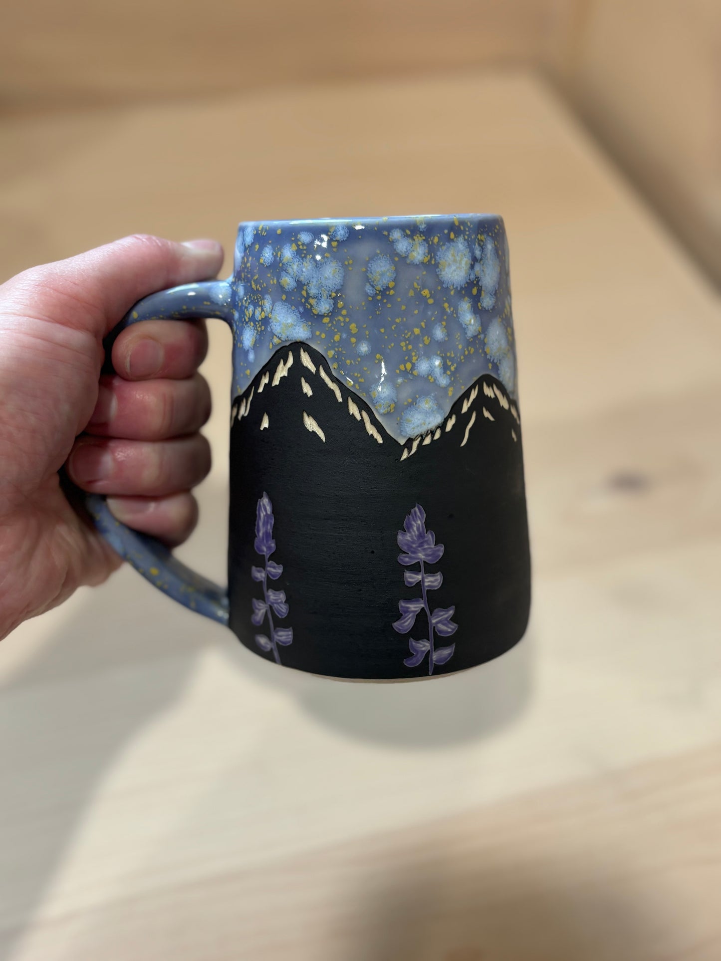 Black Mountain and Lupine Mug
